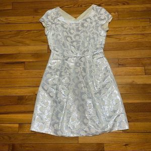 Weekend Maxmara Metallic Thread mini dress